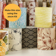 20cm diameter lampshades made using the 3Chooks Lampshade Kit