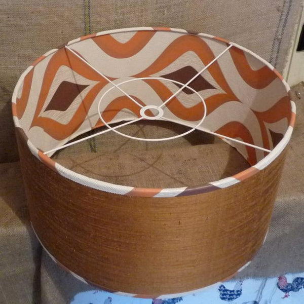 TUTORIAL: How to line a lampshade with wallpaper