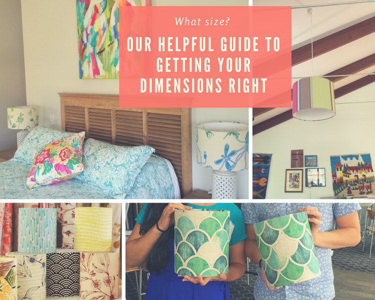What size should my lampshade be? Our helpful guide to the perfect dimensions for all your lamps.