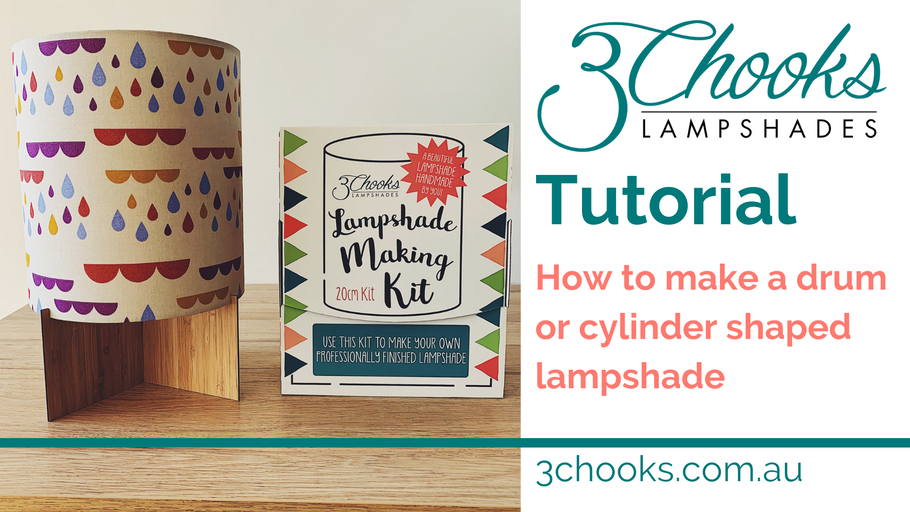 TUTORIAL - How to make a drum lampshade with full step by step 20 min video