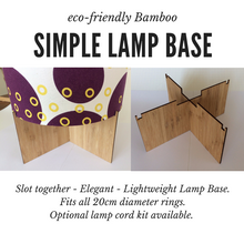 Simple Bamboo Slot Together Lamp Base